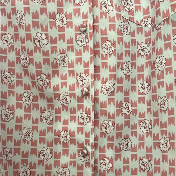 Vintage Pykettes Floral Patterned Long Sleeve Blouse Top - Vintage Size 16 - Picture 9 of 15